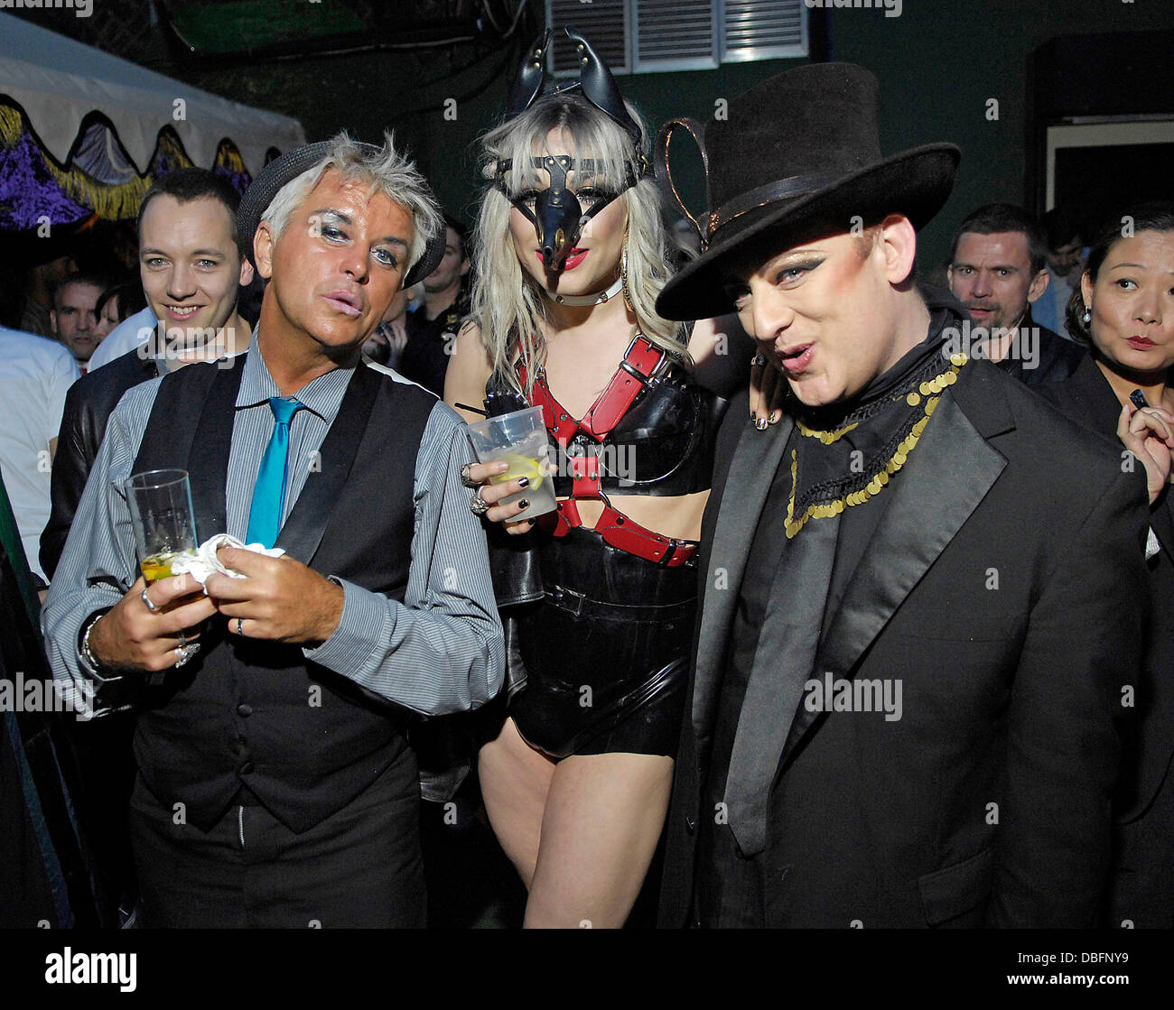 Steve Strange and Boy at Boy 50th Birthday celebration