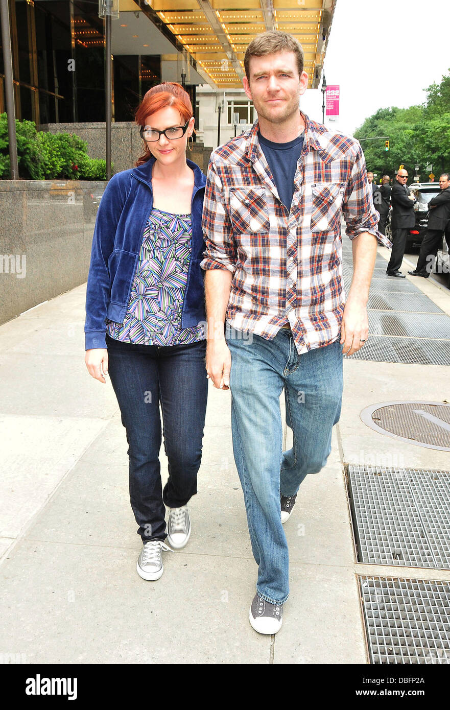 Sara Rue leaves her midtown hotel with husband Kevin Price New York ...
