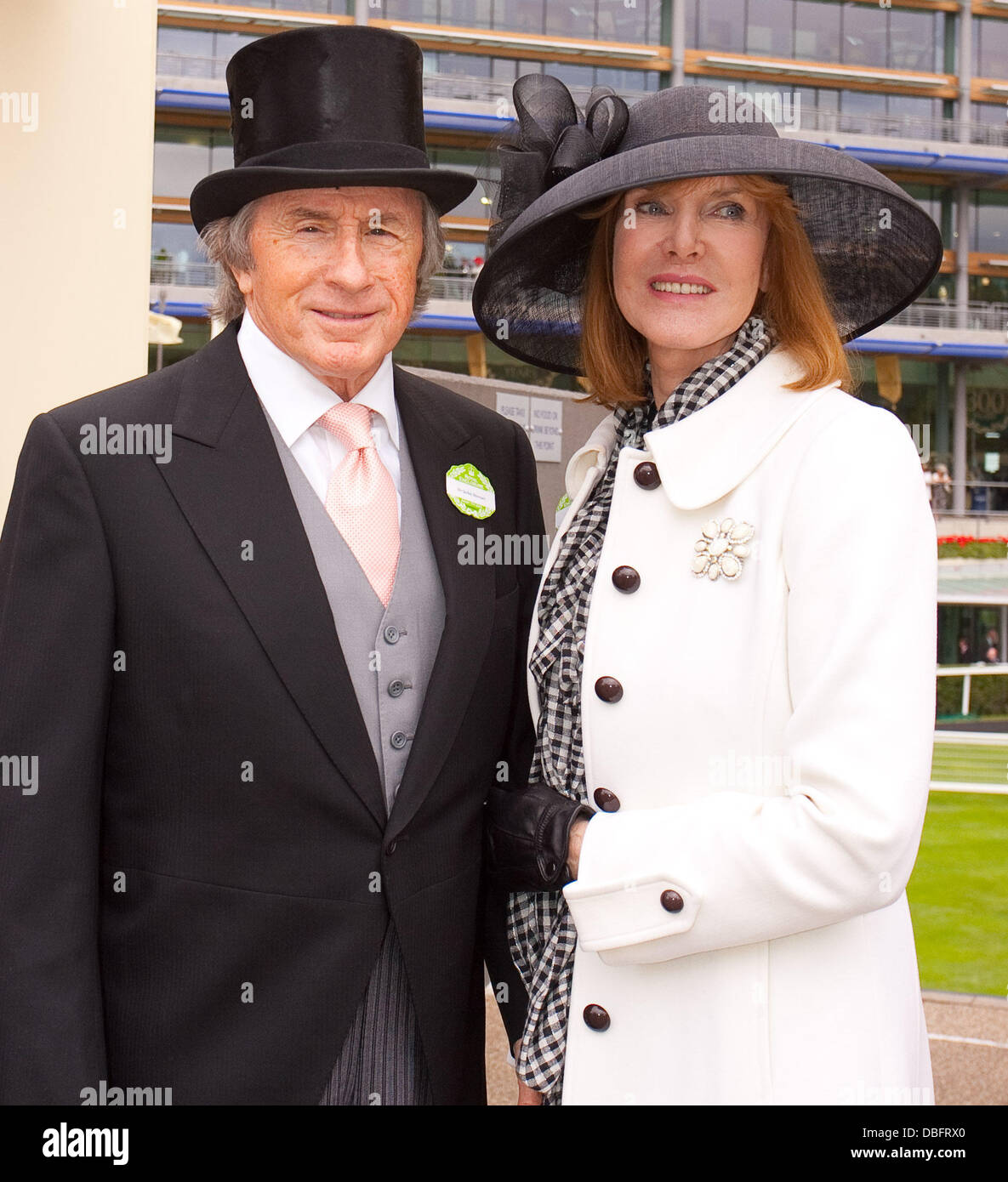 Sir Jackie Stewart and wife Royal Ascot at Ascot Racecourse - Day 2 Berkshire, England - 15.06.11 Stock Photo