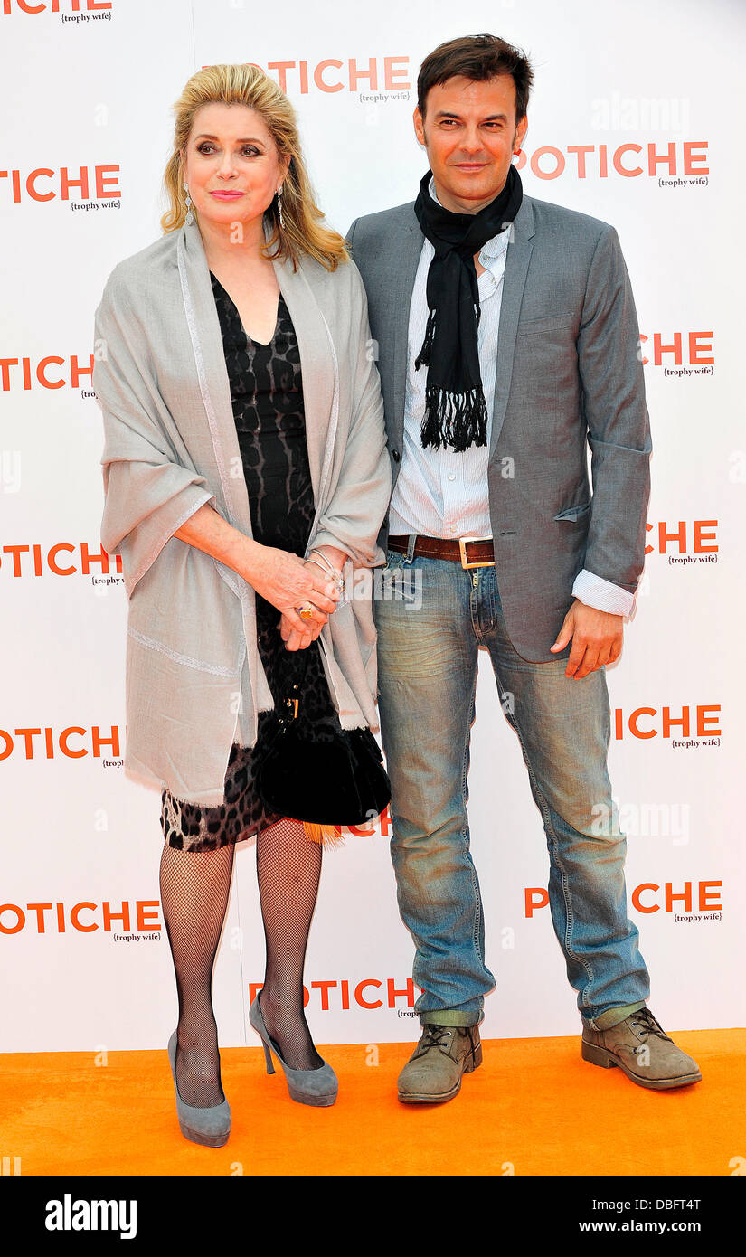 Catherine Deneuve, Francois Ozon 'Potiche' UK premiere at the BFI Southbank London, England - 15.06.11 Stock Photo