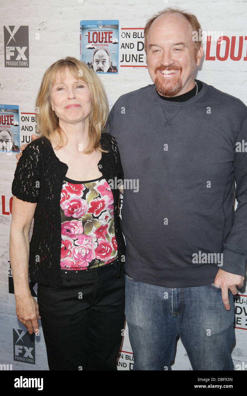 Donna Hanover, Louis C.K.  FX Networks proudly presents Louie season 2 premiere screening at Carolines on Broadway  New York City, USA - 15.06.11 Stock Photo