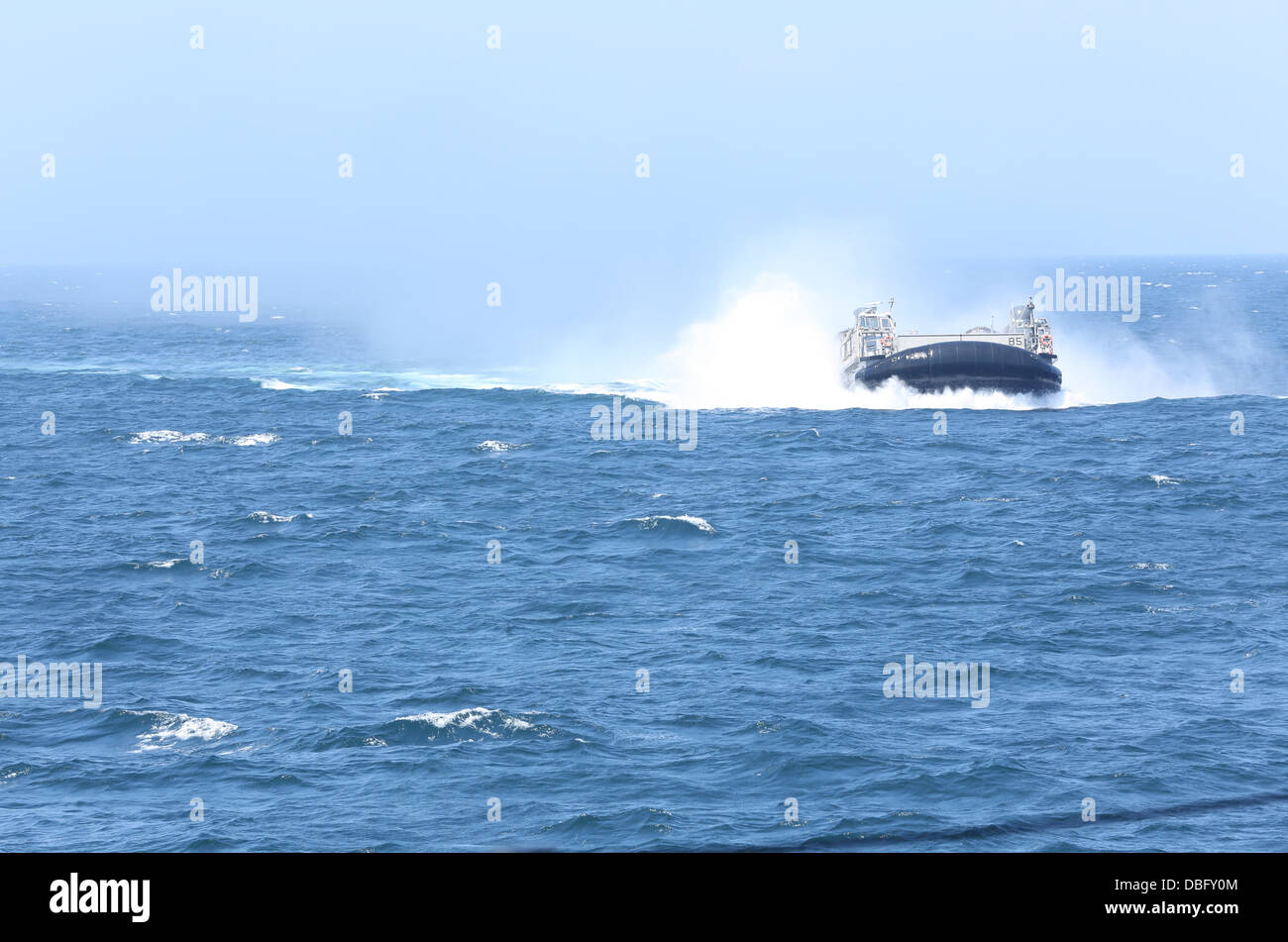 A Hovercraft Also Known As A Landing Craft Air Cushion Makes Its Way To 