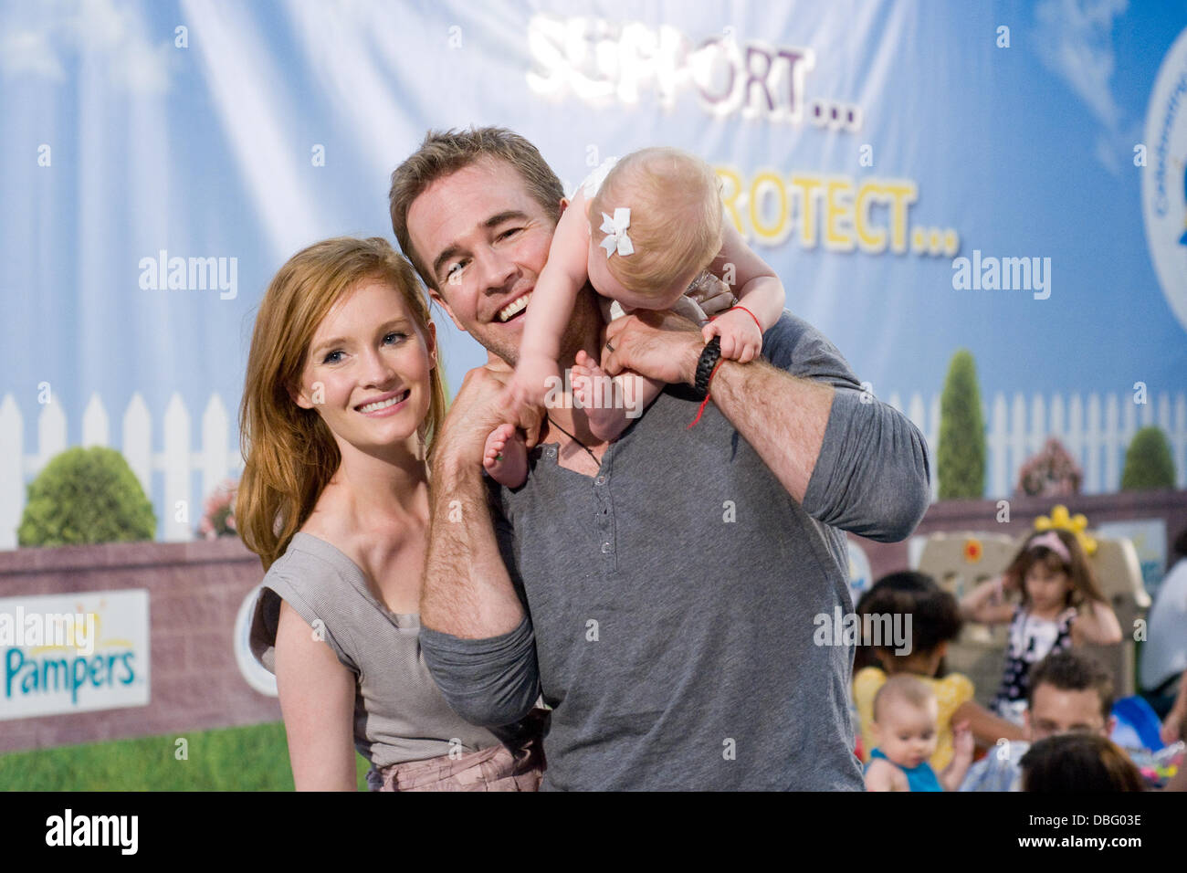 James Van Der Beek , Kimberly Brook and daughter Olivia Van Der Beek