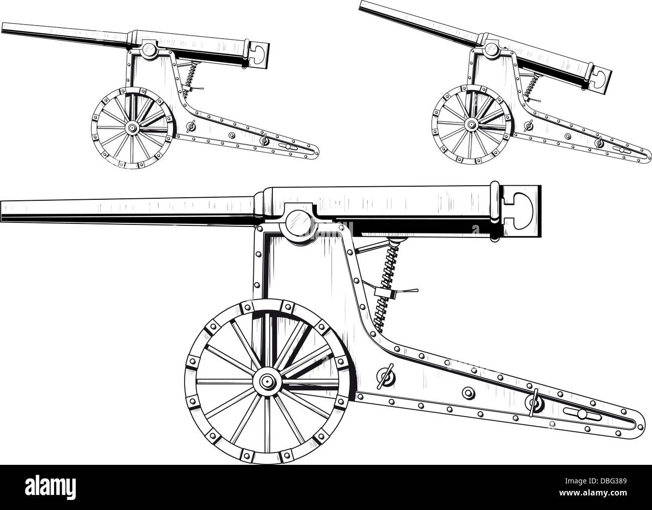 old cannon Stock Photo