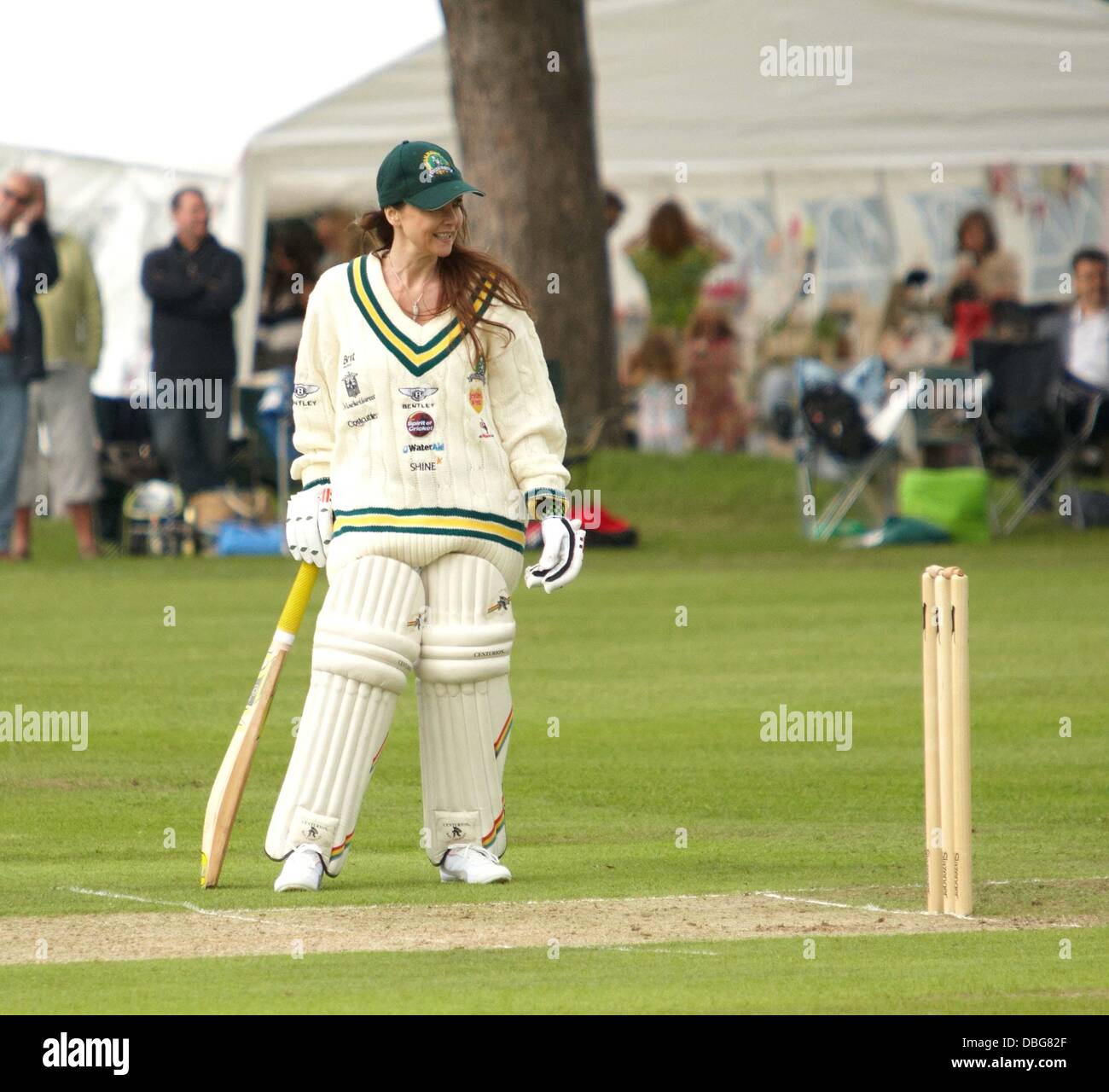 Emma Samms Bunbury Celebrity Charity Cricket Match held at Box Hill School  Surrey, England  Stock Photo - Alamy