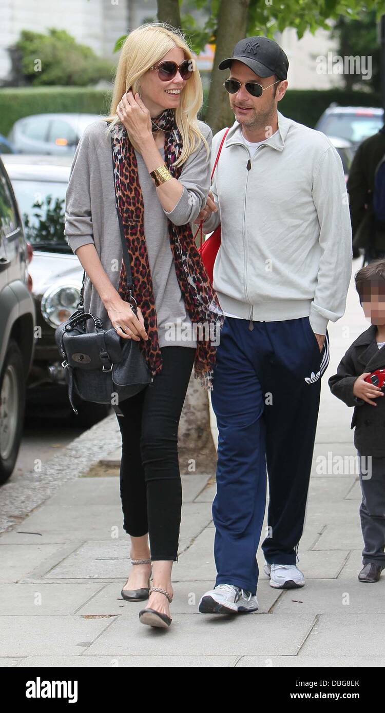 Claudia Schiffer and Matthew Vaughn dropping their son her son Caspar