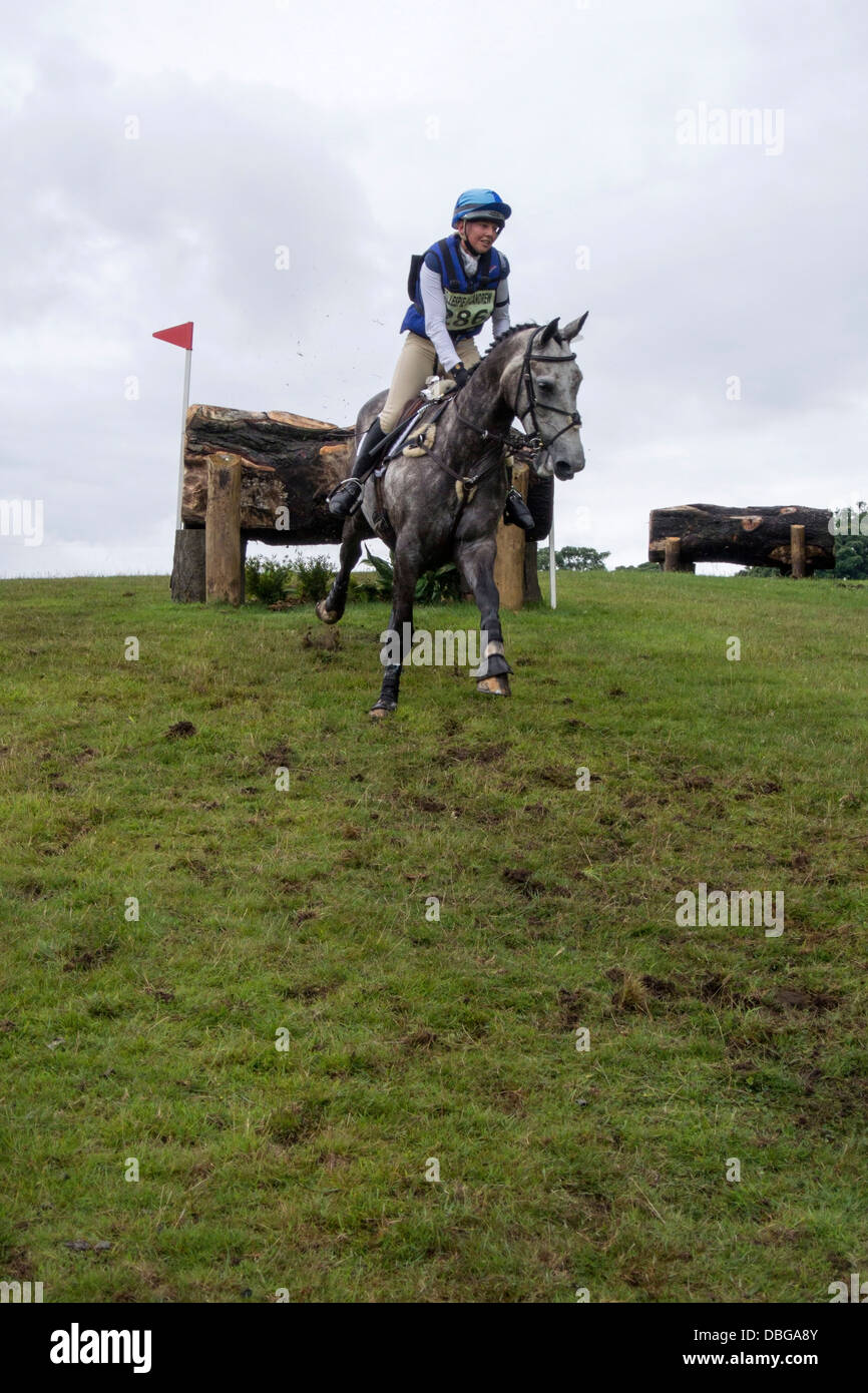 Emma Carmichael & Cooley Lucky Strike at Hopetoun House Horse Trials 2013 Stock Photo