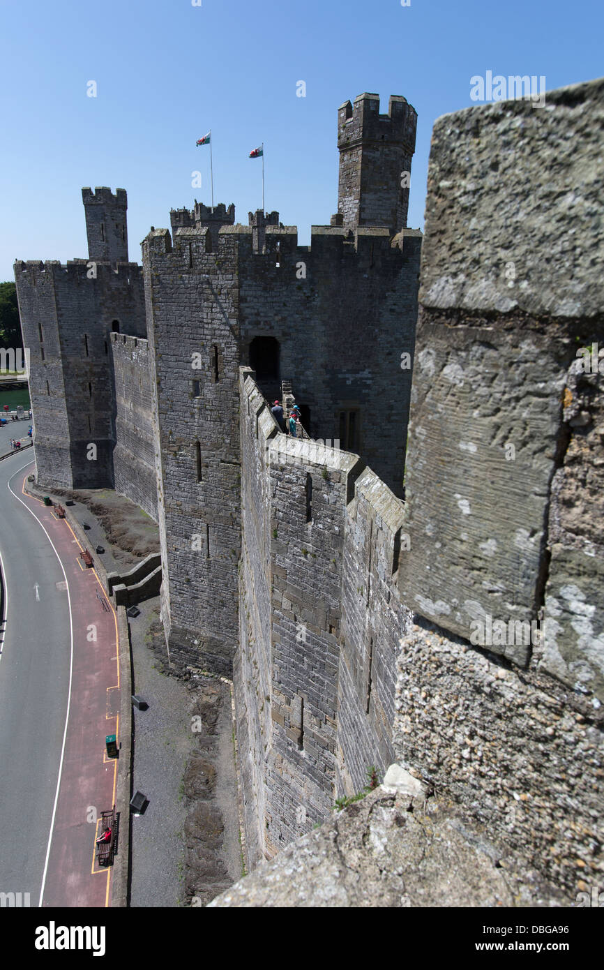 Caernarfon walls hires stock photography and images Alamy