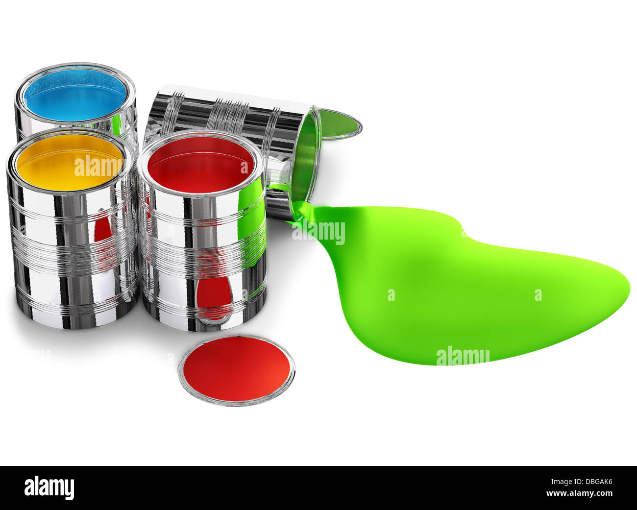 cans of paint Stock Photo Alamy