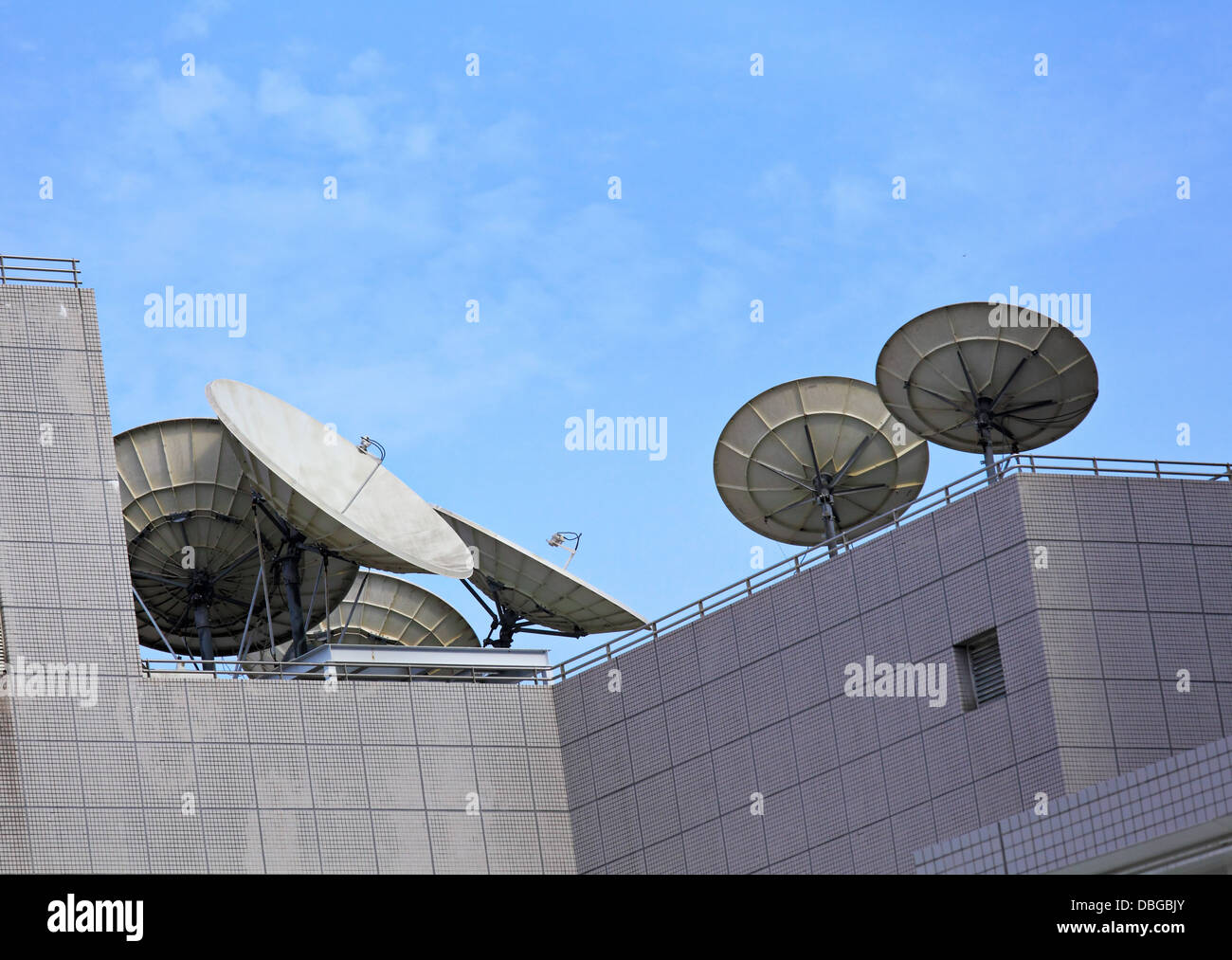 satellite dish Stock Photo
