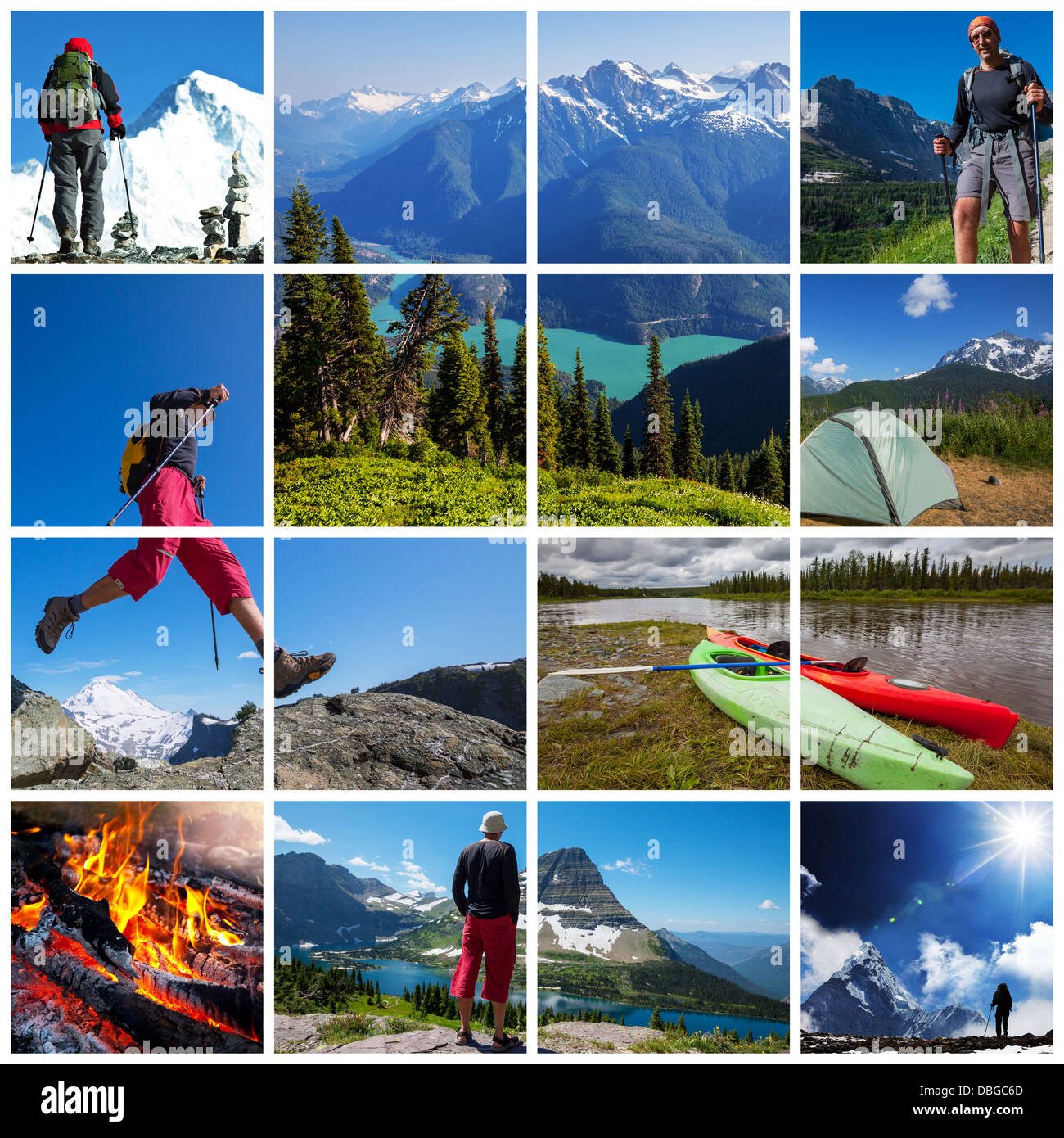 American landscapes collage hi-res stock photography and images - Alamy