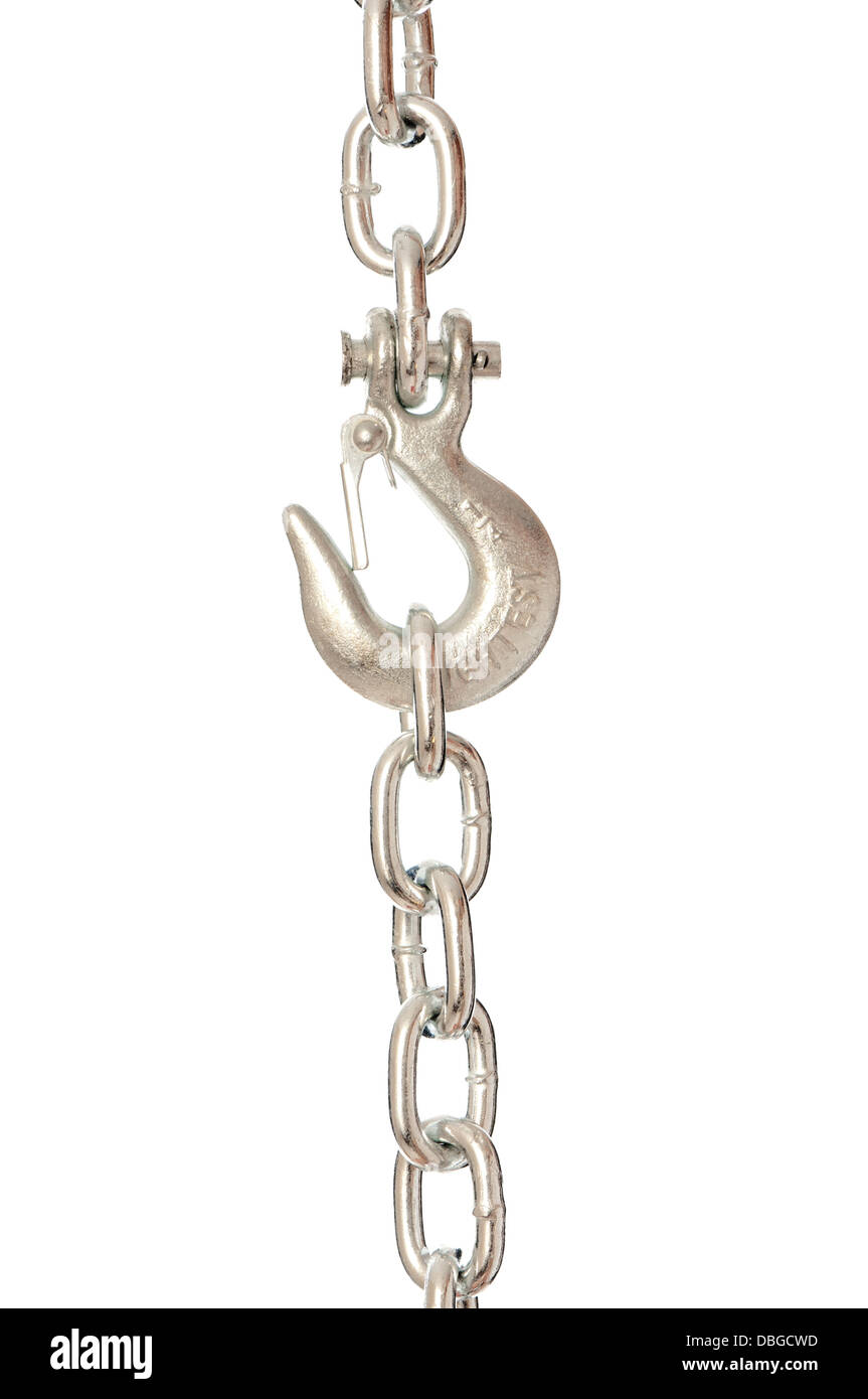 chain with a hook Stock Photo