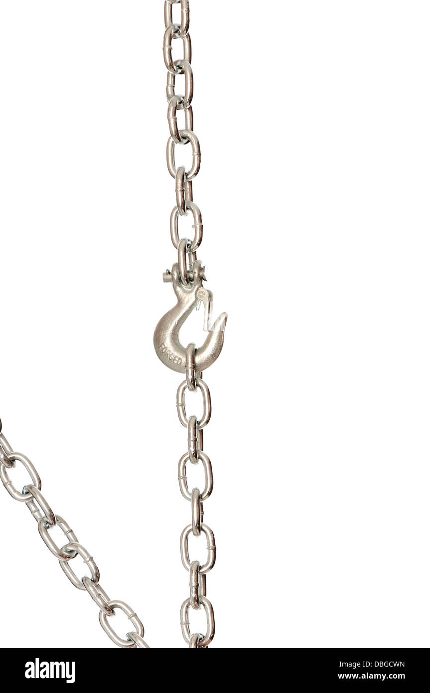 chain with a hook Stock Photo Alamy