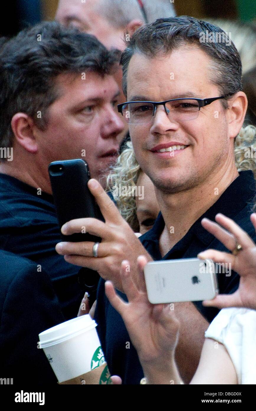 New York, NY. 30th July, 2013. Matt Damon at talk show appearance for