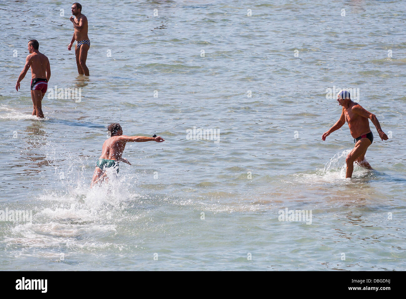 Bačvice is the home of picigin, a traditional ball game that was founded in  Split, Croatia and which is played in shallow water Stock Photo - Alamy