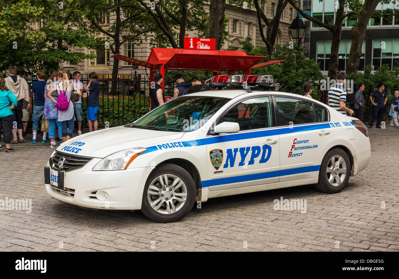 NYPD car, New York City Stock Photo