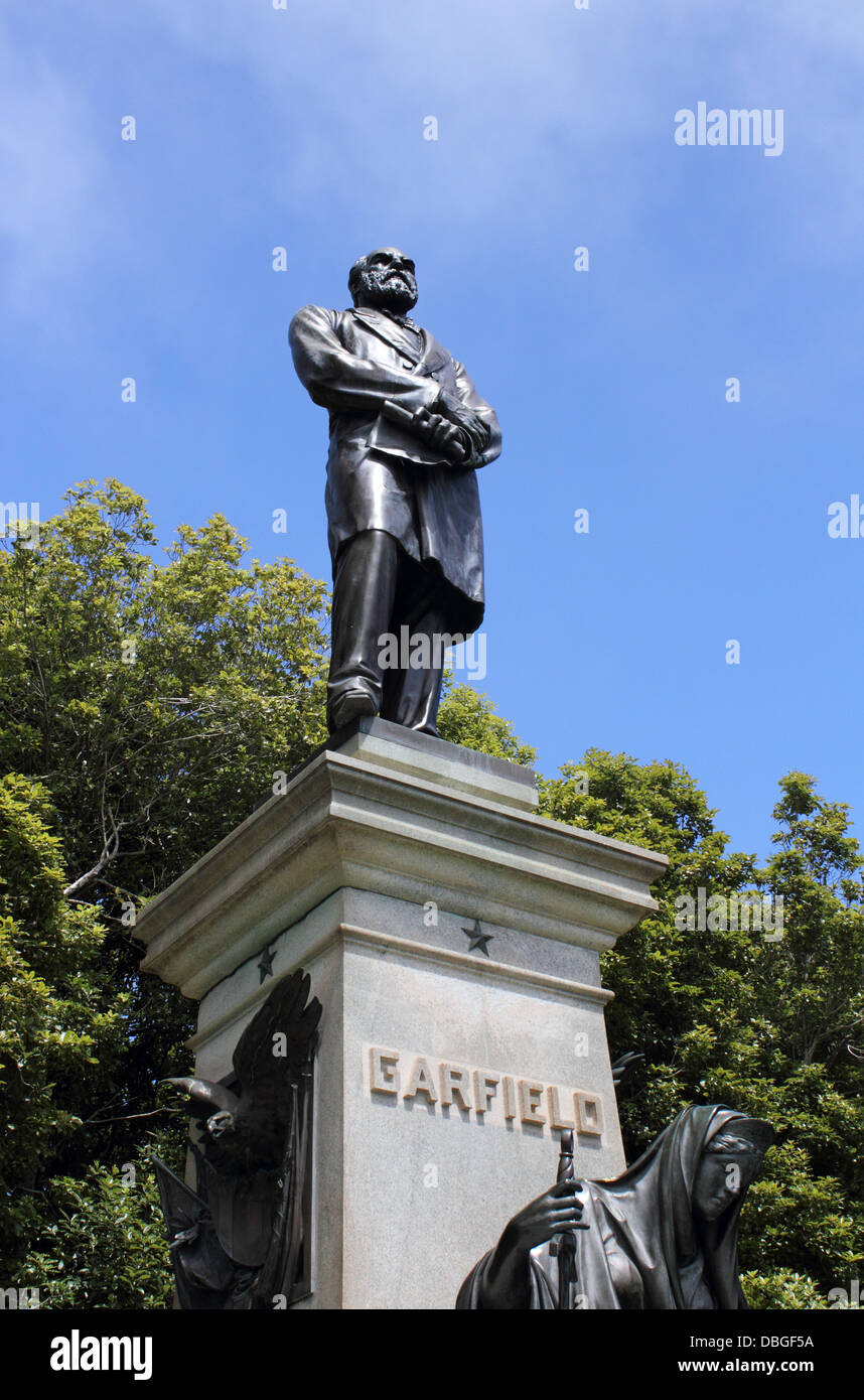 James Abram Garfield Monument, Golden Gate Park, San Francisco, California, USA Stock Photo