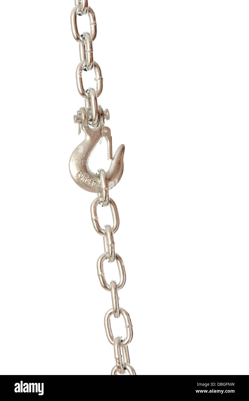 chain with a hook Stock Photo
