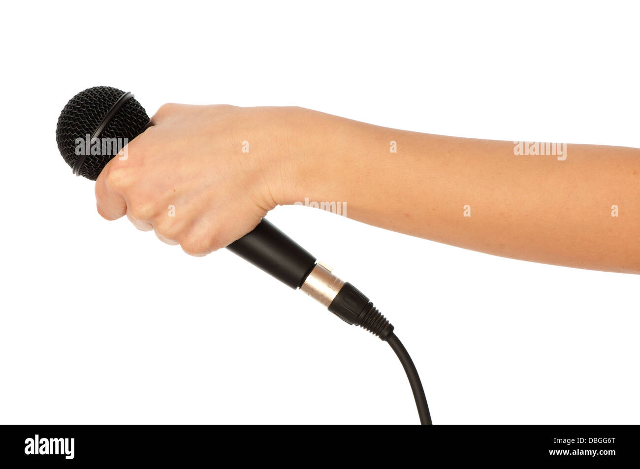 microphone for interview Stock Photo Alamy