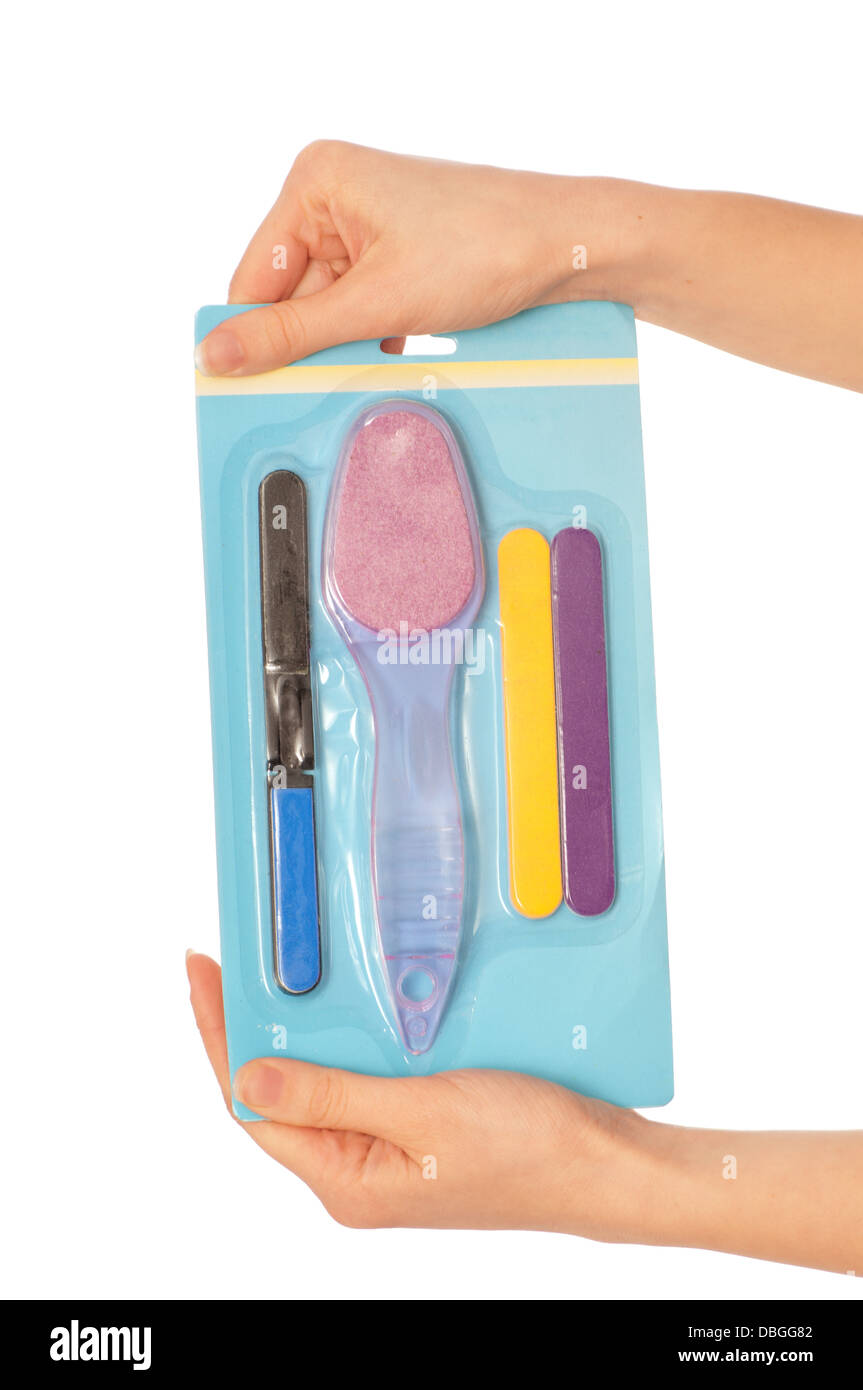 set for feet and hands care Stock Photo Alamy