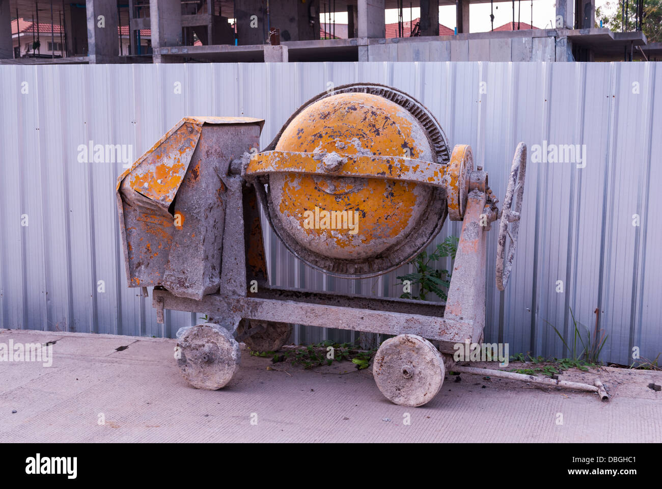 Old cement mixer hires stock photography and images Alamy