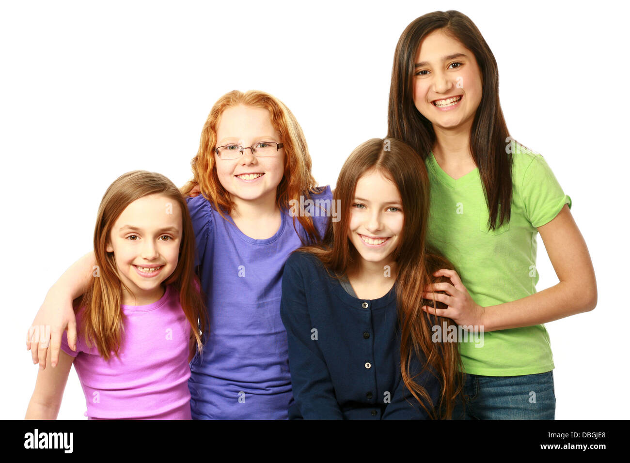 tween and preteen girl groups Tween girl group diverse hi-res stock photography and images - Alamy