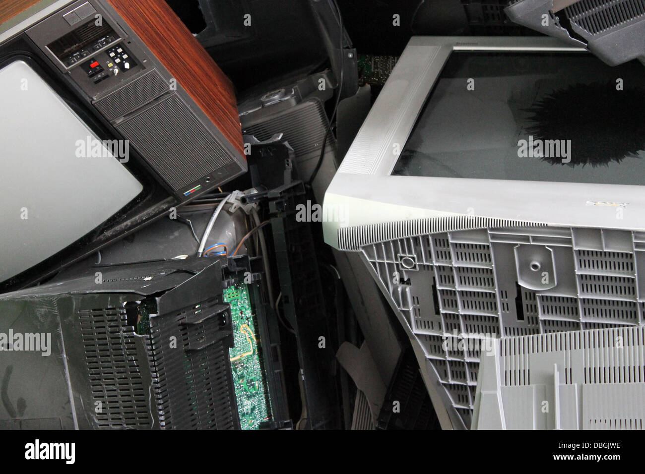 Electronic waste Stock Photo