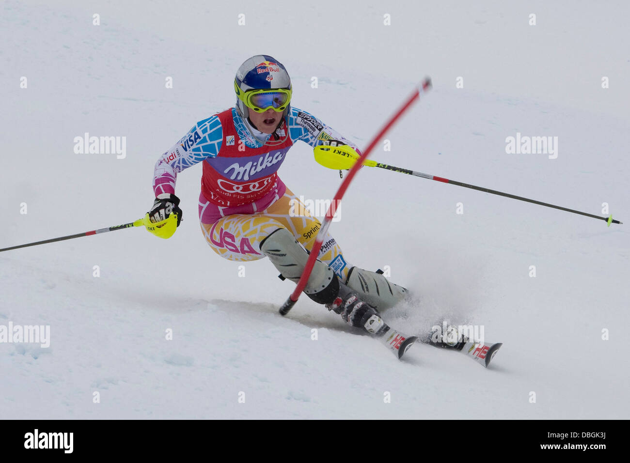 Winter Sport Alpine Ski Racing Val D'Isere France Stock Photo Alamy