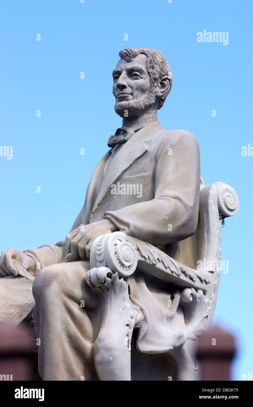 A statue of Abraham Lincoln located in San Juan, Puerto Rico Stock Photo