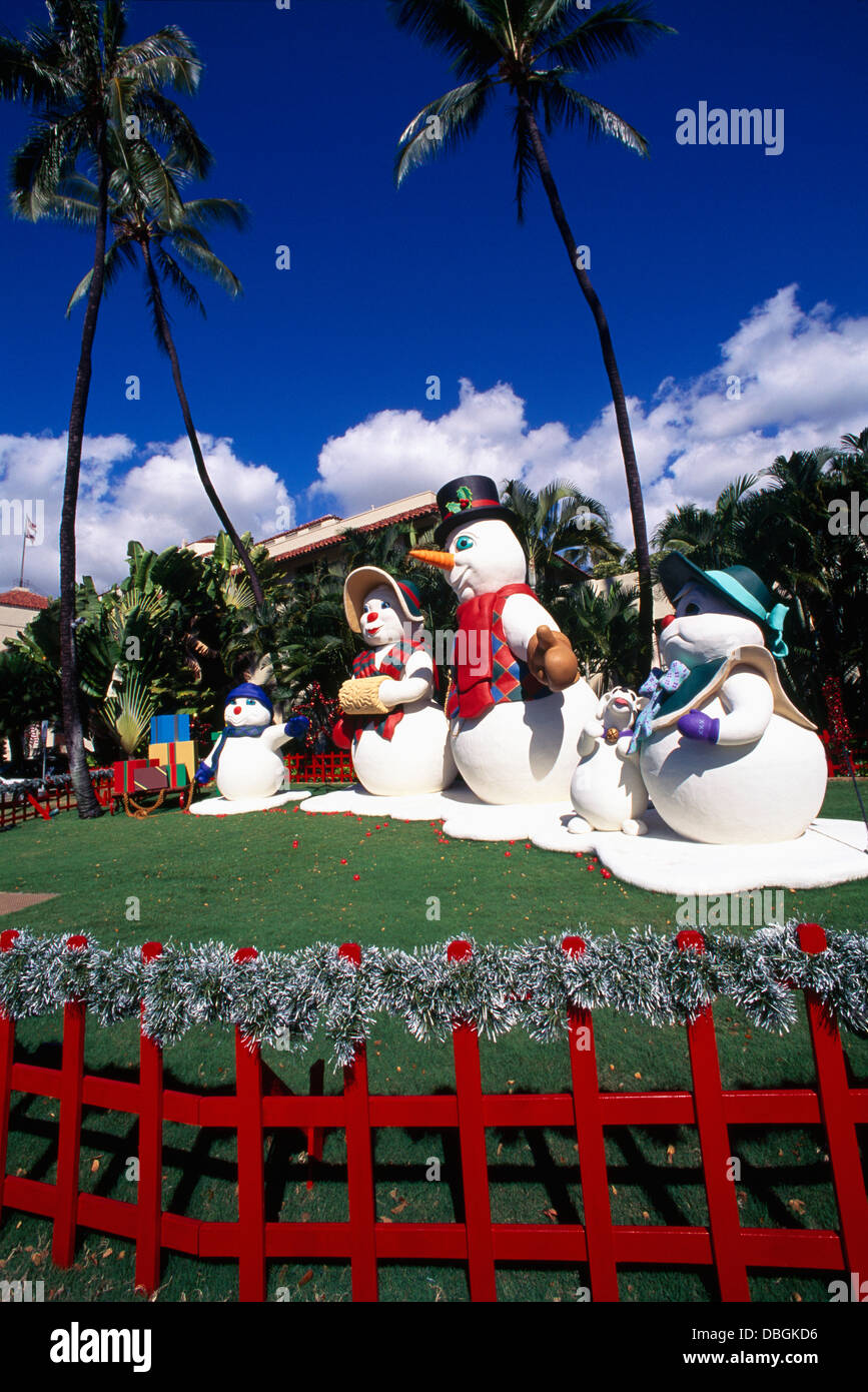 hawaii christmas snowman family figures and decorations honolulu hale city hall - Merry Christmas In Hawaii hawaii christmas snowman family figures and decorations honolulu hale city hall - Merry Christmas In Hawaii