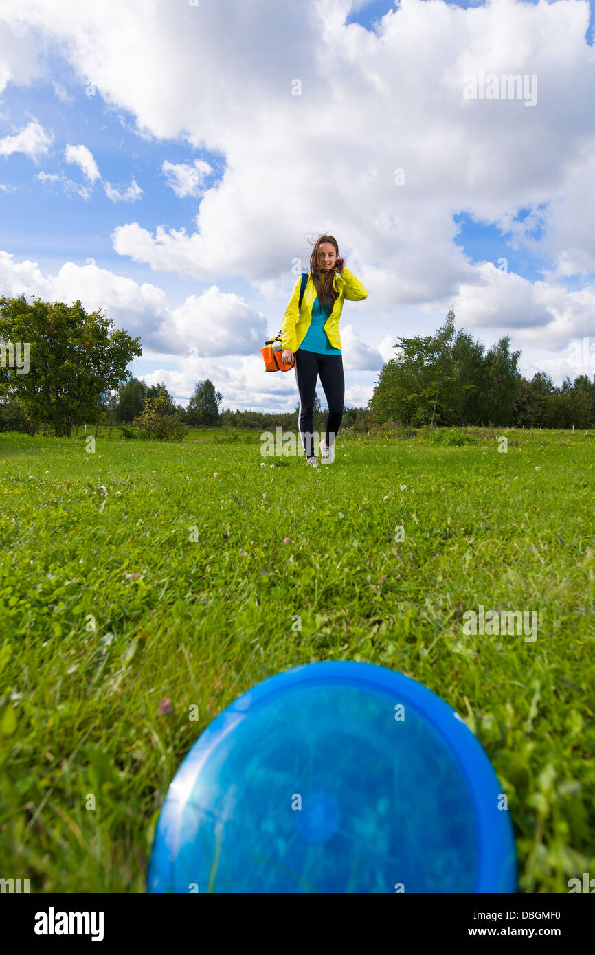 Blue disc Stock Photo