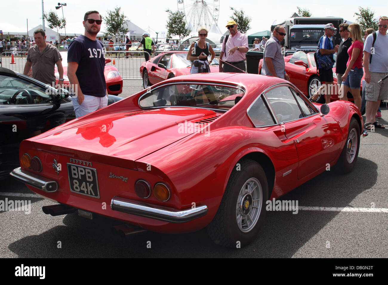 Ferrari Dino GT in Red Stock Photo