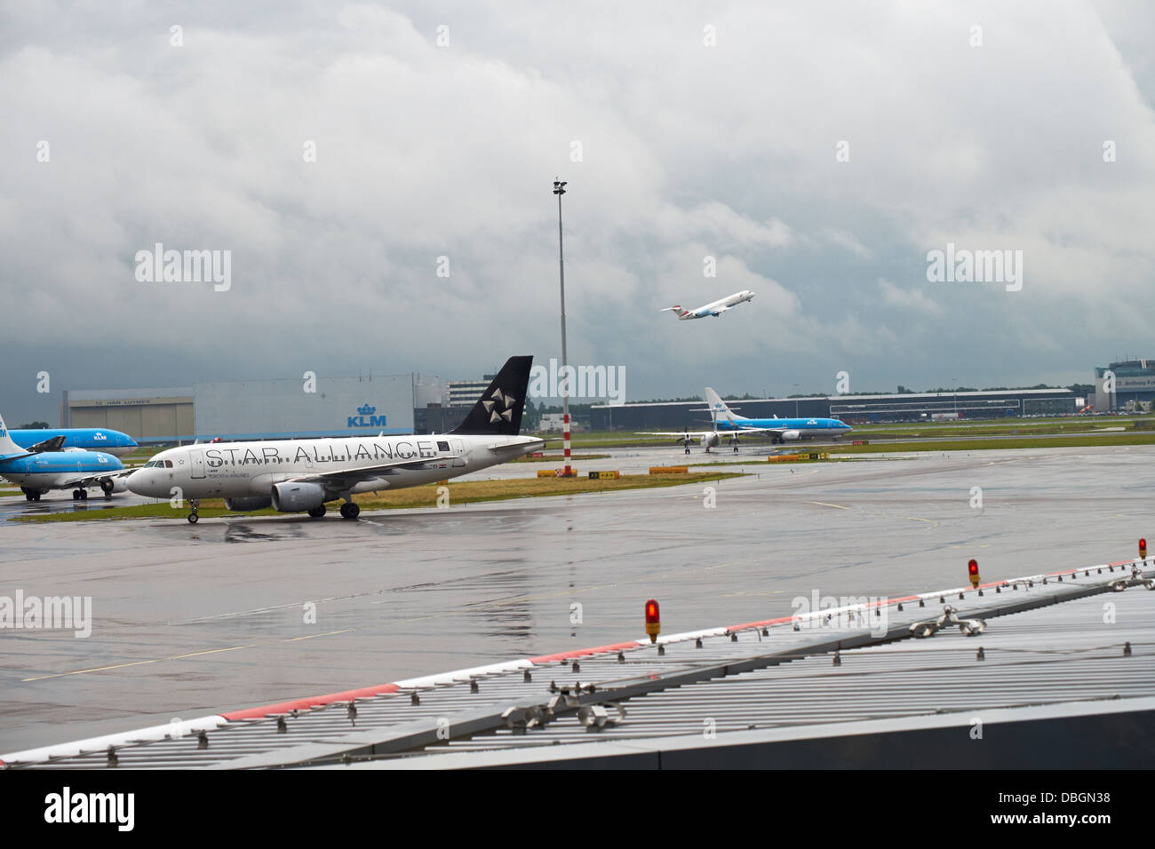 KLM aircraft at Amsterdam Airport Stock Photo - Alamy