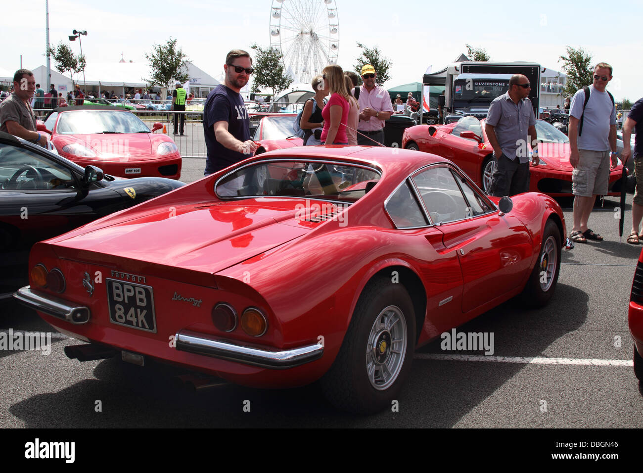 Ferrari Dino GT in Red Stock Photo