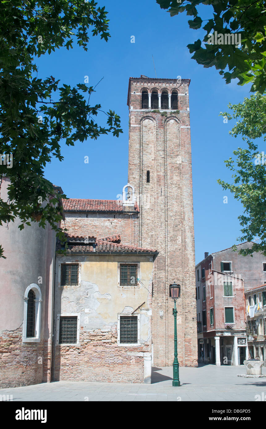 The church of San Giacomo dall Orio, Venice, Italy Stock Photo