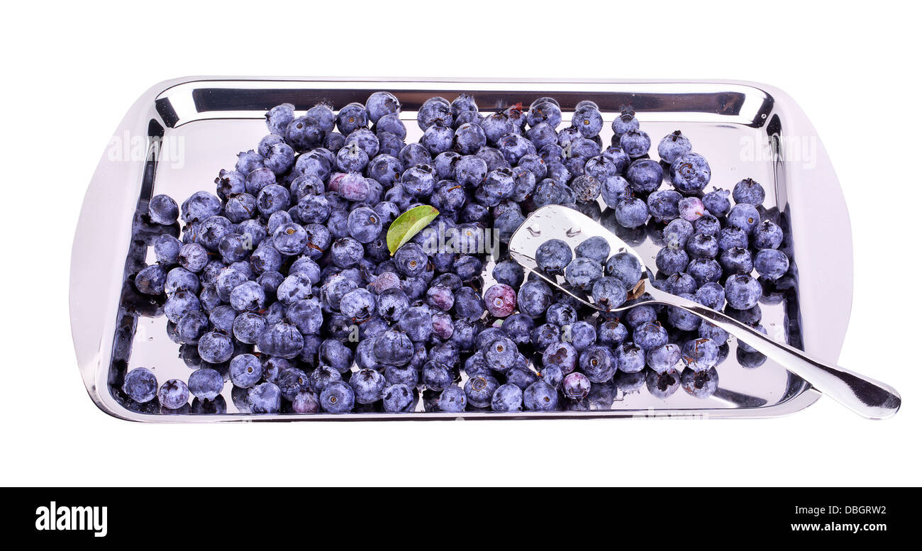 Fresh Bilberries. Closeup background with water drops Stock Photo Alamy