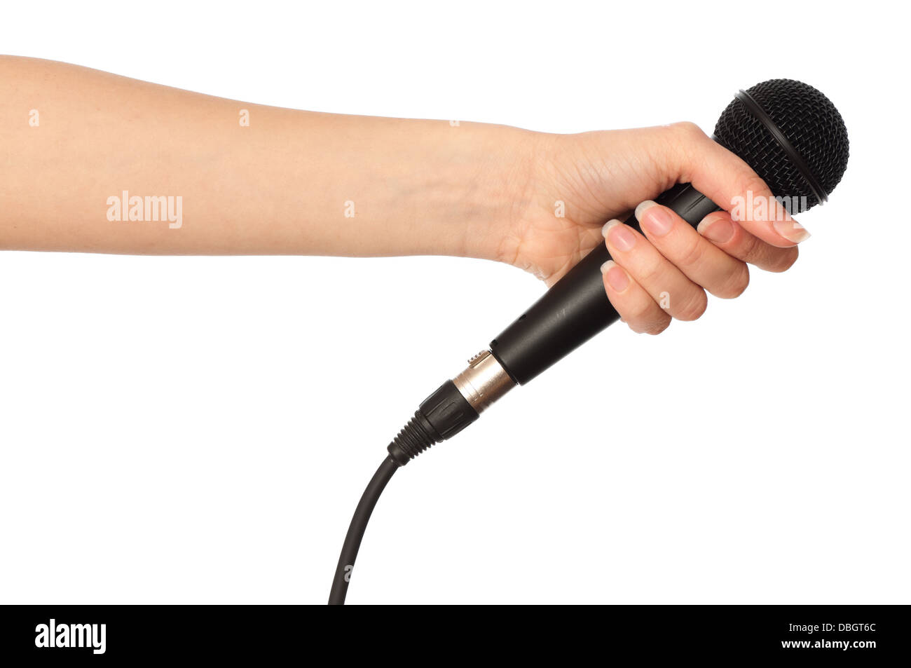 microphone for interview Stock Photo Alamy
