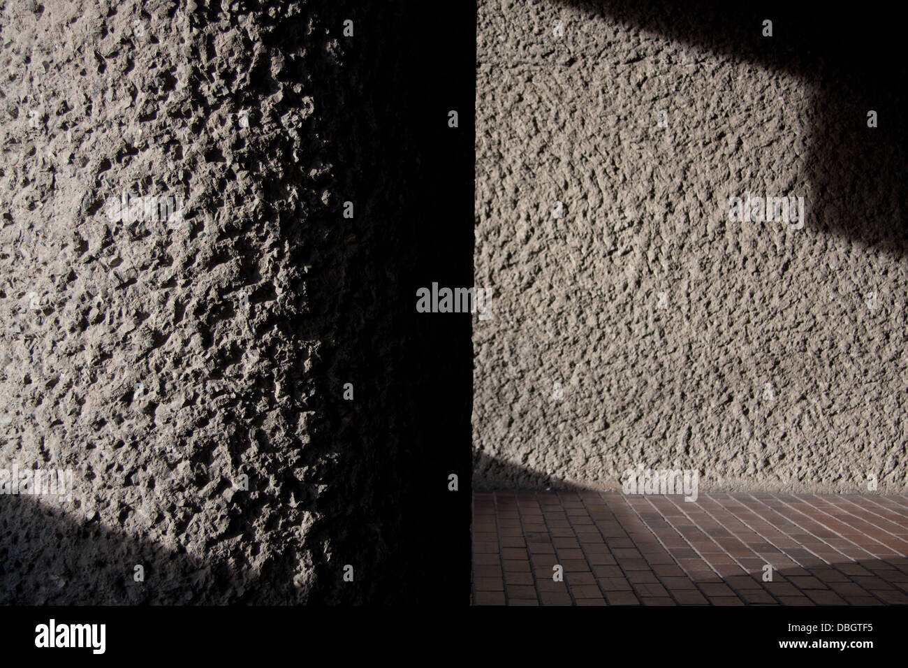 Exterior Building Detail, Barbican, London, United KIngdom Stock Photo