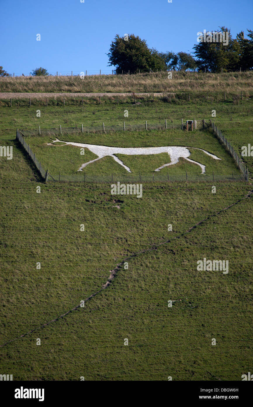 Pewsey White Horse Stock Photo Alamy