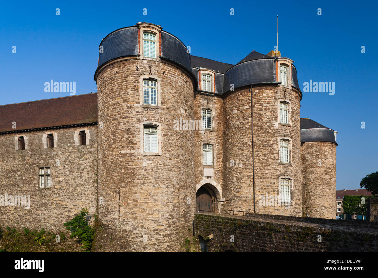 France, Pas de Calais, Boulogne sur Mer, Haut Ville, Upper City, Chateau Musee, castle museum. Stock Photo