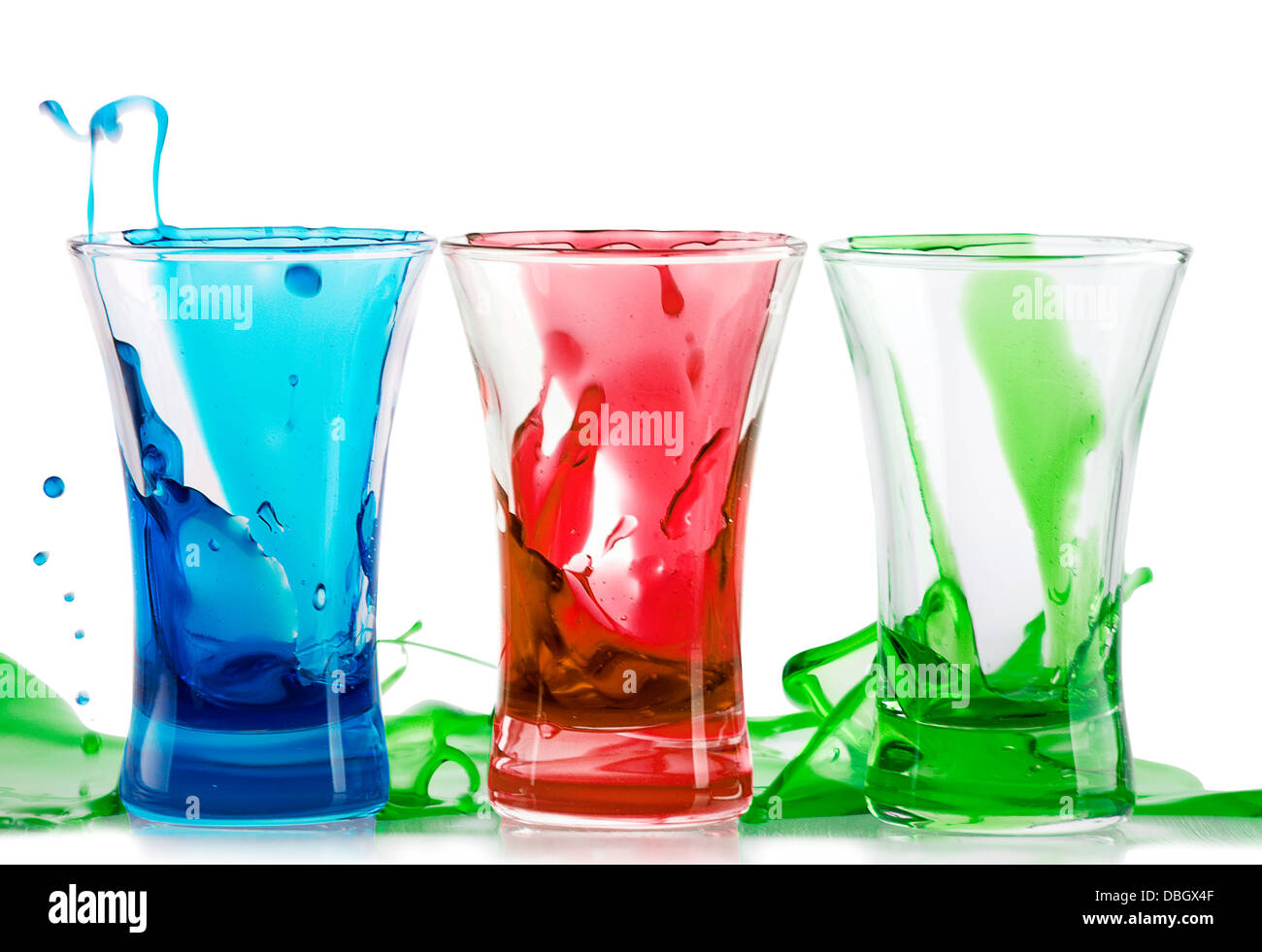 Alcoholic Shot Cocktails Stack With Splash Red Cosmopolitan Blue Curacao Chocolate Cocktail Margarita Stock Photo Alamy