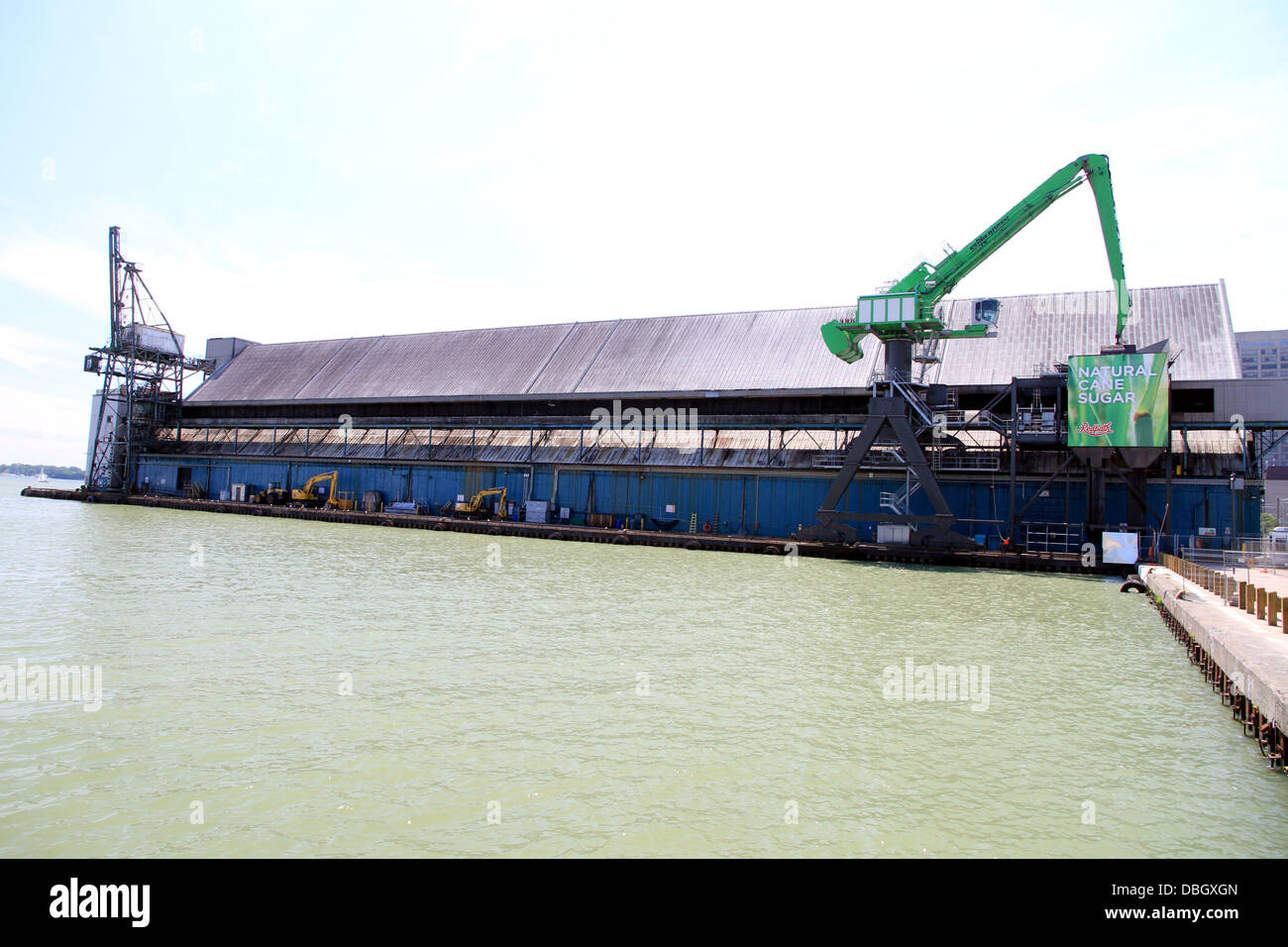 Redpath sugar factory on the Lake Ontario in Toronto, Canada Stock