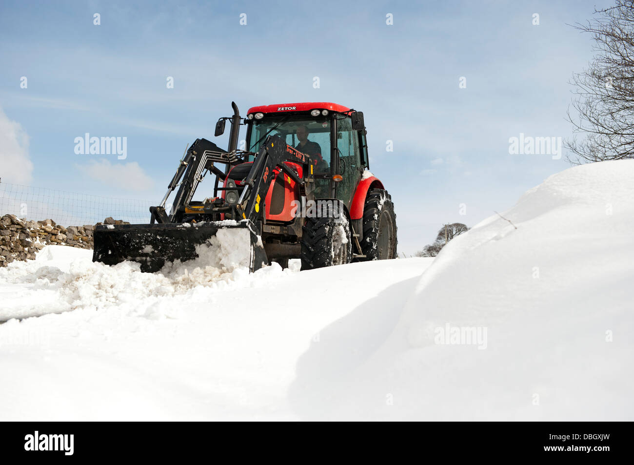 Tractor clearing snow hires stock photography and images Alamy