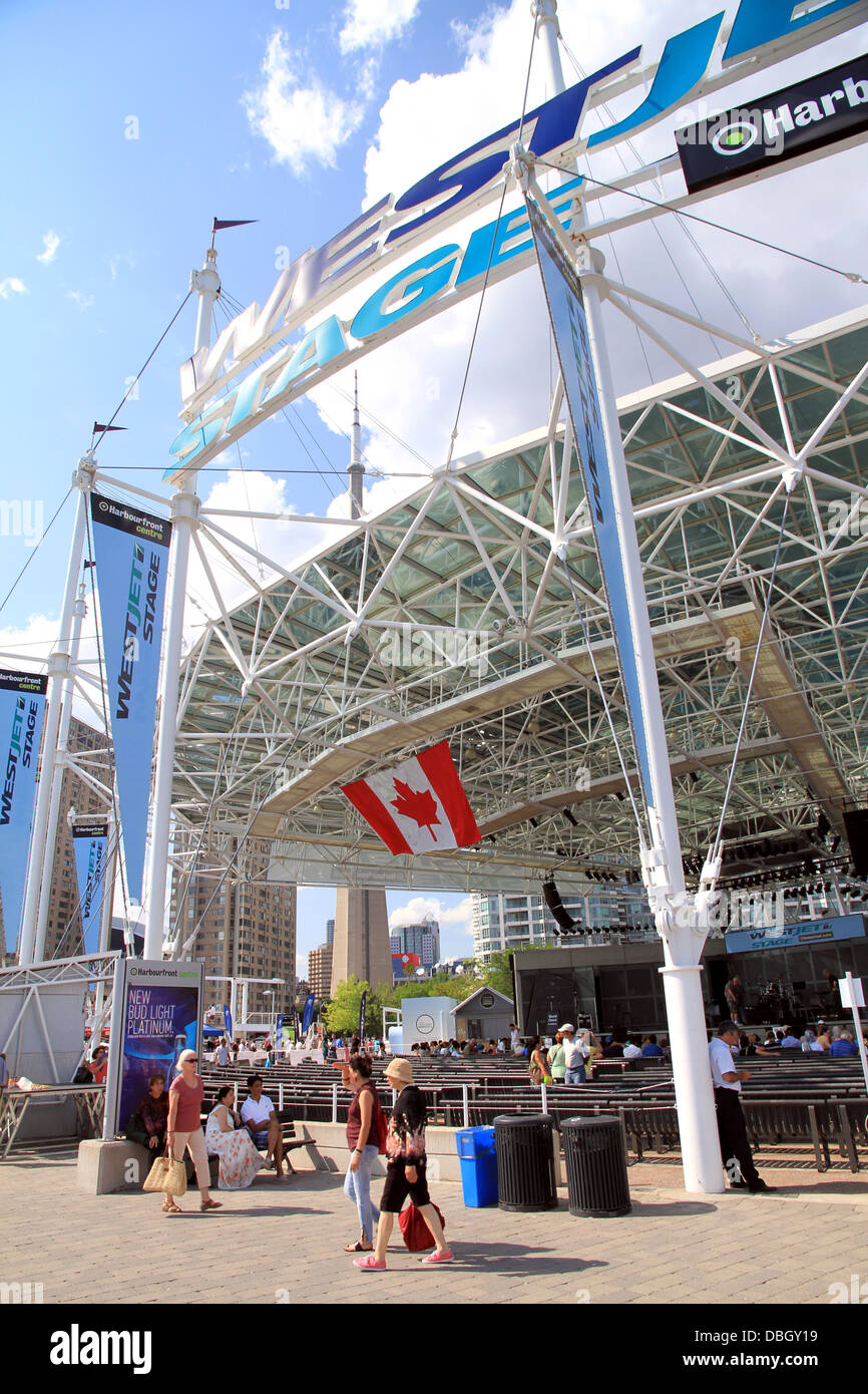 Toronto Ampitheater Harbourfront Amphitheater on the Lake Ontario in Toronto, Canada Stock ...