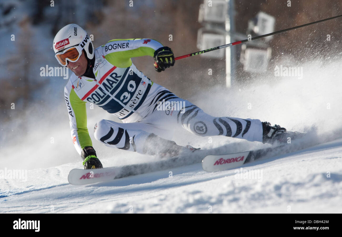 Winter Sport Alpine Ski Racing Val D'Isere France Stock Photo Alamy