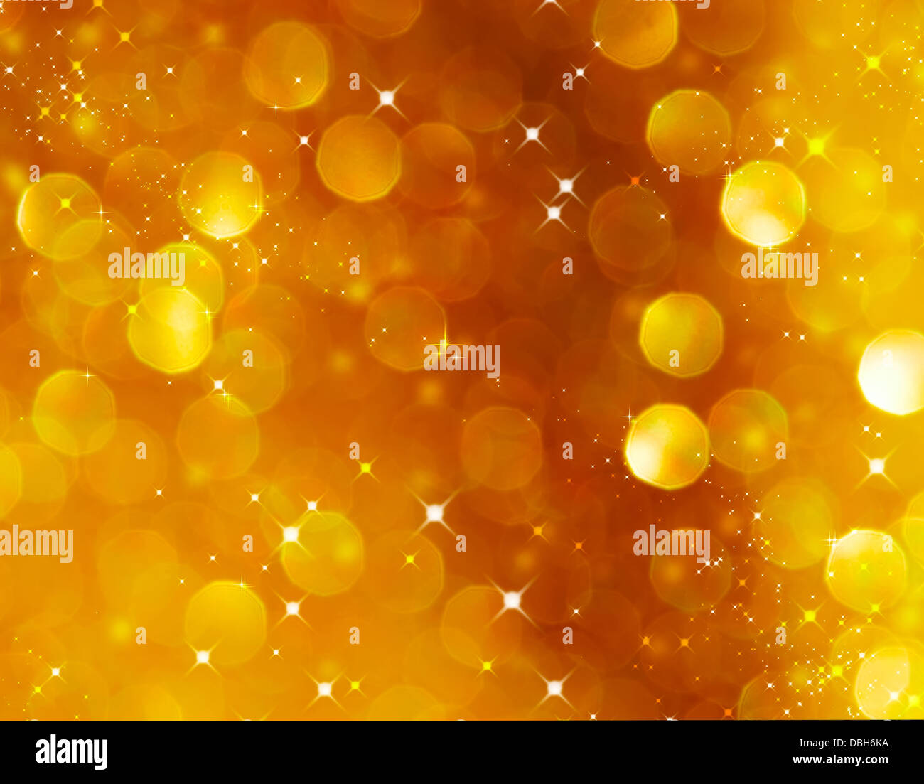 Christmas Glittering background. Holiday Gold abstract texture. Bokeh Stock Photo