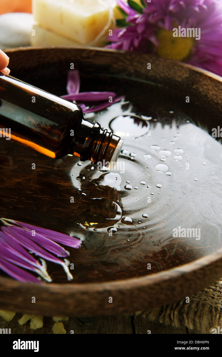 Aromatherapy. Essence oil. Spa treatment Stock Photo