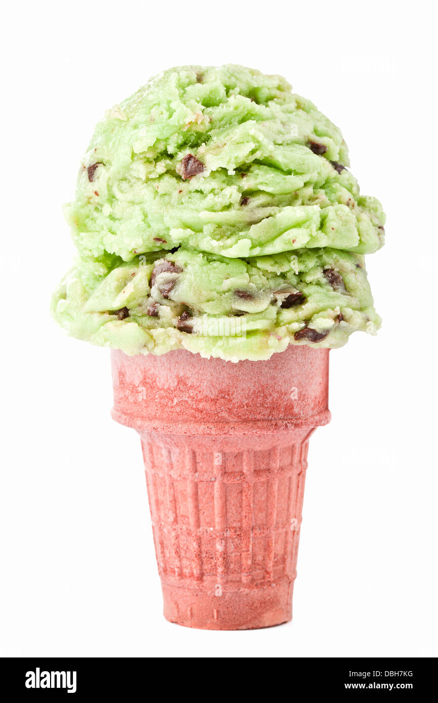 green tea ice cream Stock Photo Alamy