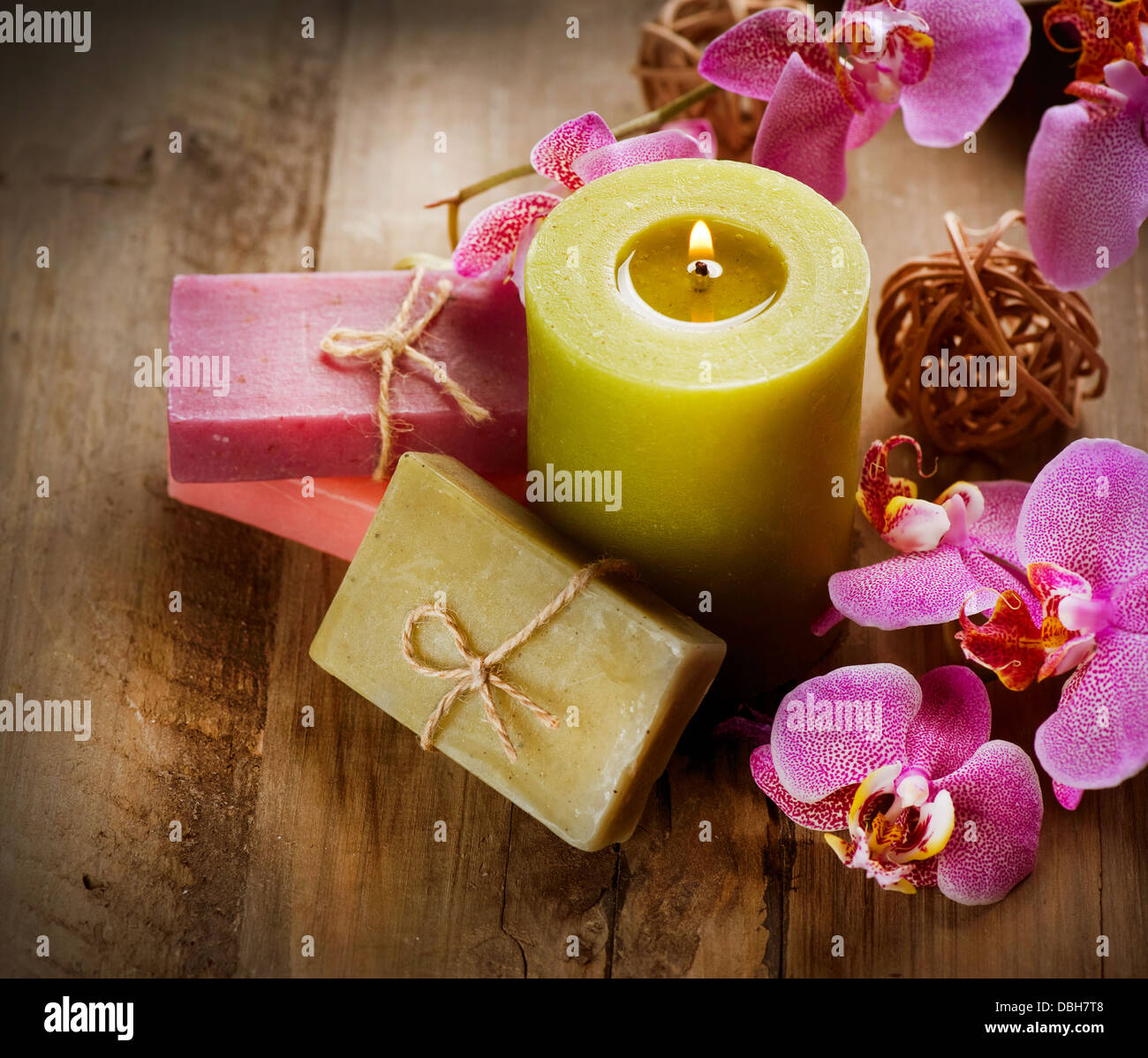 Spa Organic Cosmetics Stock Photo