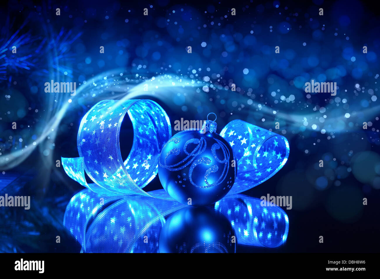 Blue Christmas Collage Stock Photo - Alamy